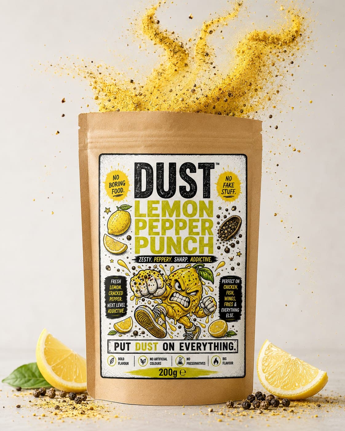 DUST Lemon Pepper Punch seasoning pouch