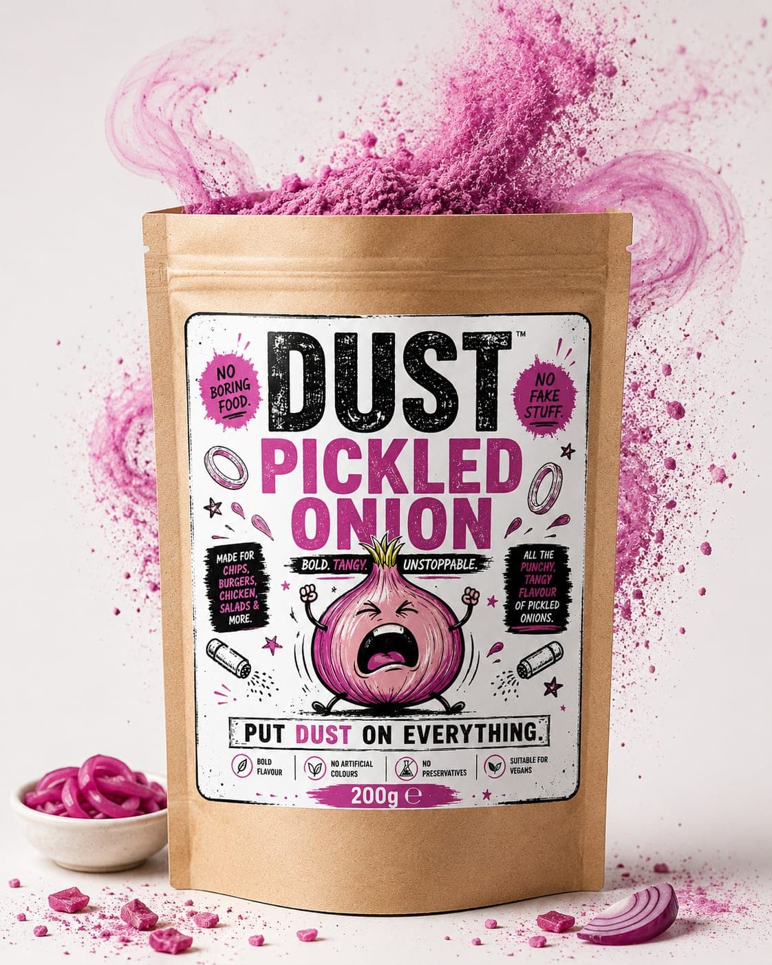 DUST Pickled Onion seasoning pouch