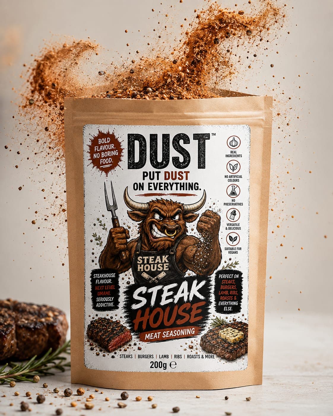 DUST Steakhouse seasoning pouch