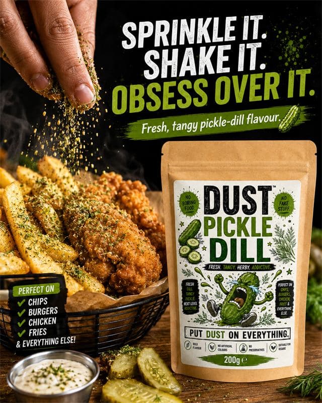 DUST Pickle Dill on fried chicken