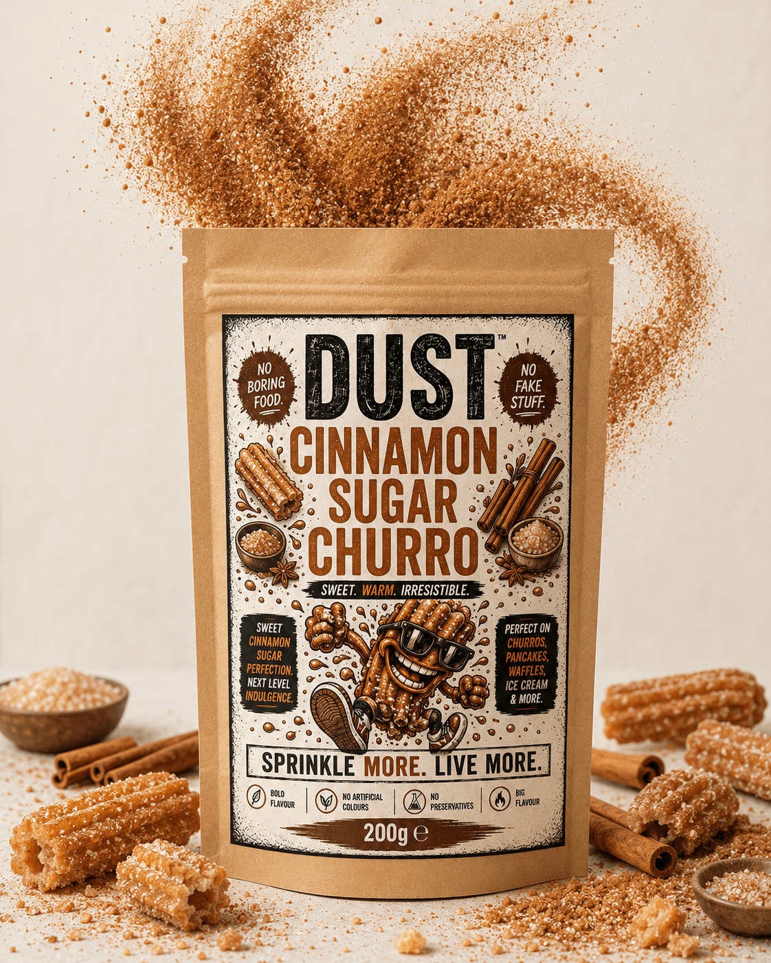 DUST Cinnamon Sugar Churro seasoning pouch