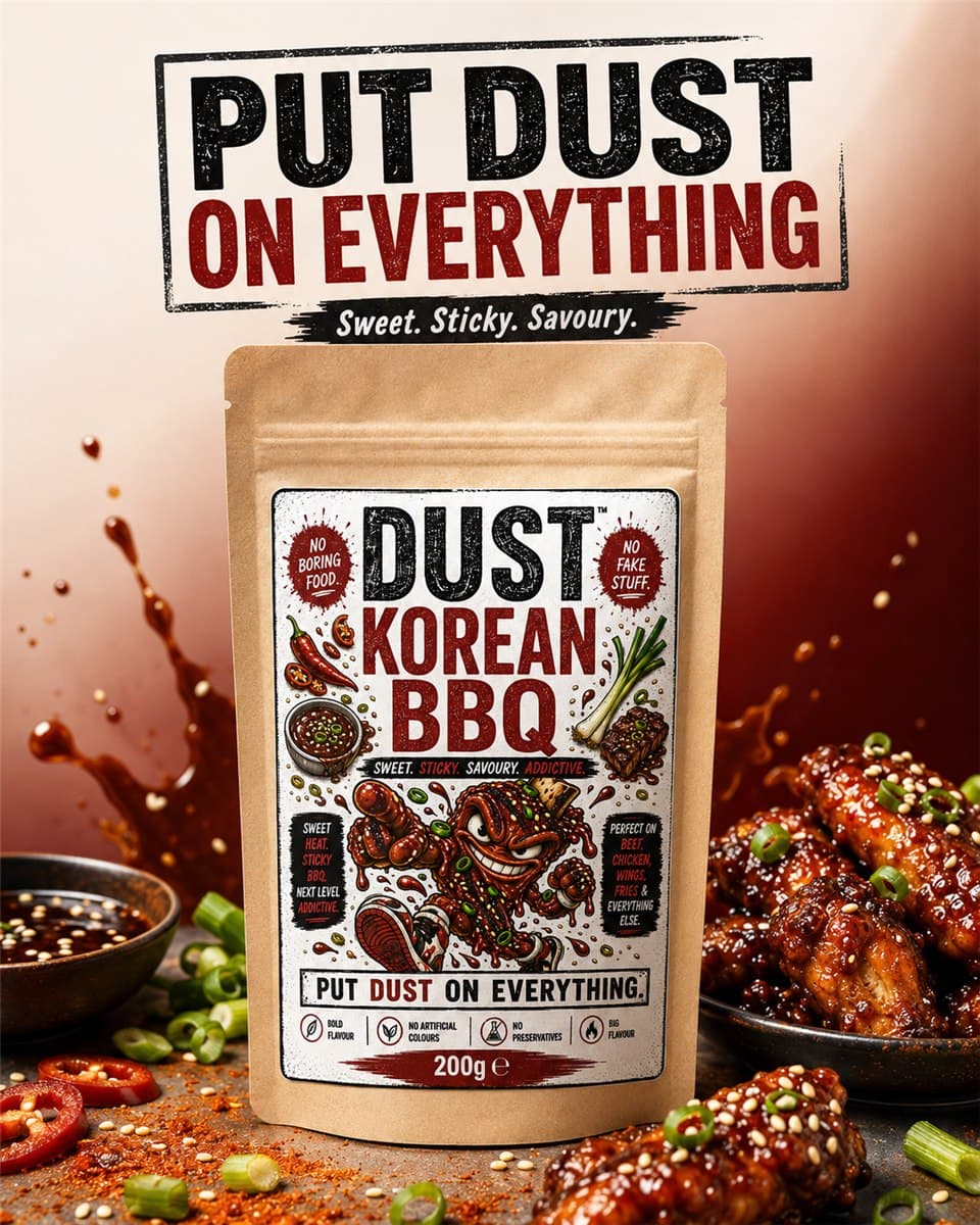DUST Korean BBQ on fried chicken