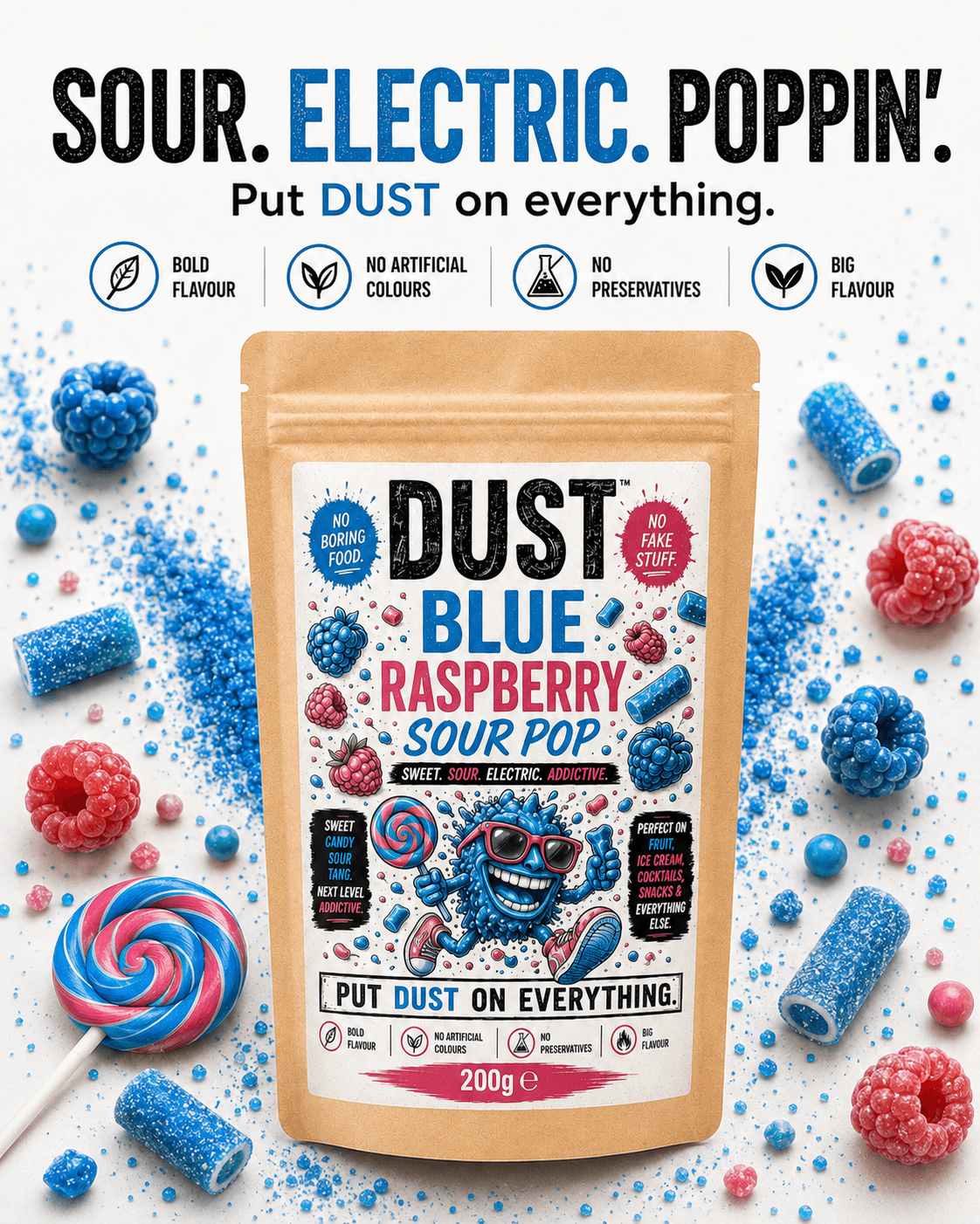 Blue Raspberry Popcorn recipe