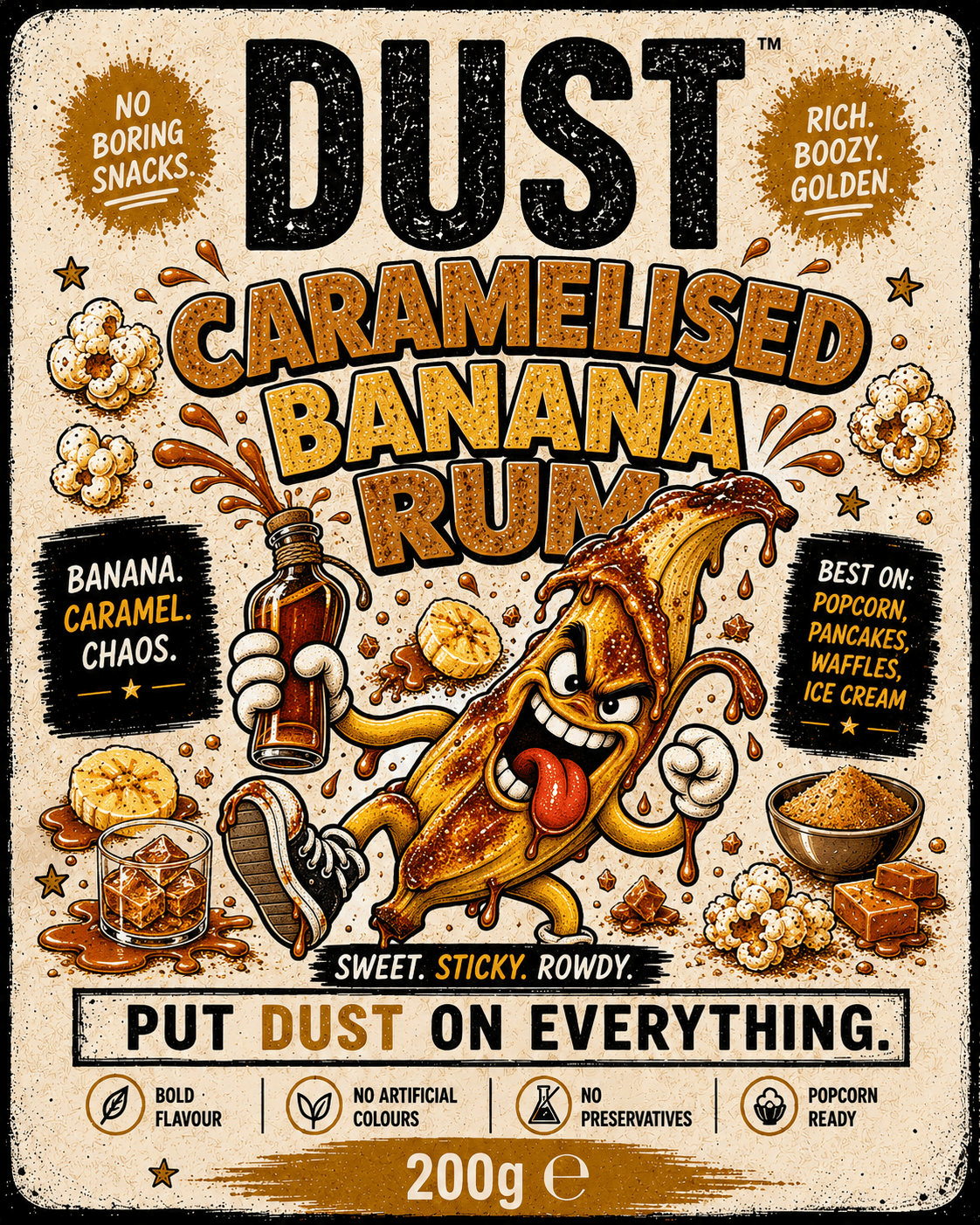 DUST Caramelised Banana Rum Dessert DUST pouch