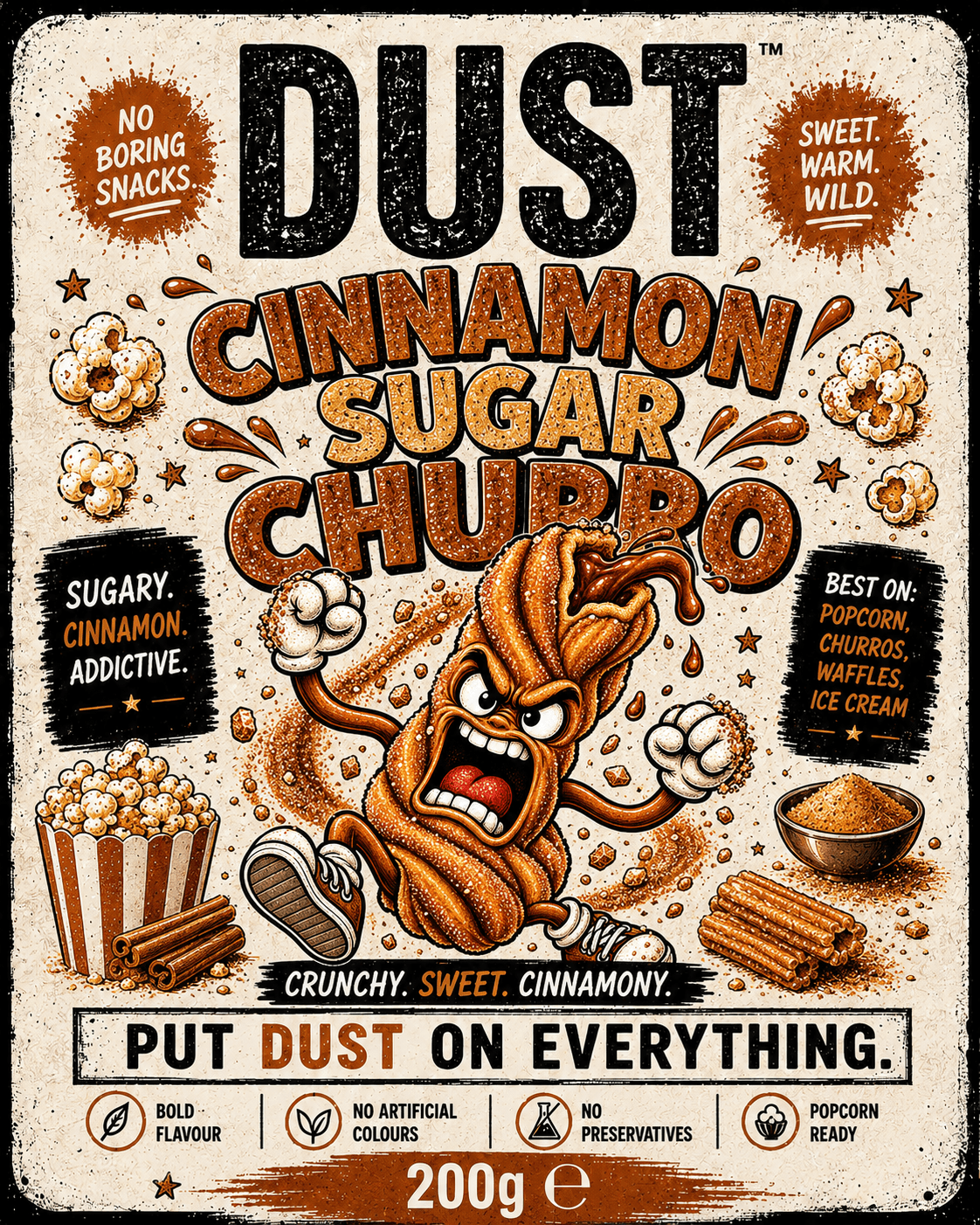 DUST Cinnamon Sugar Churro seasoning pouch