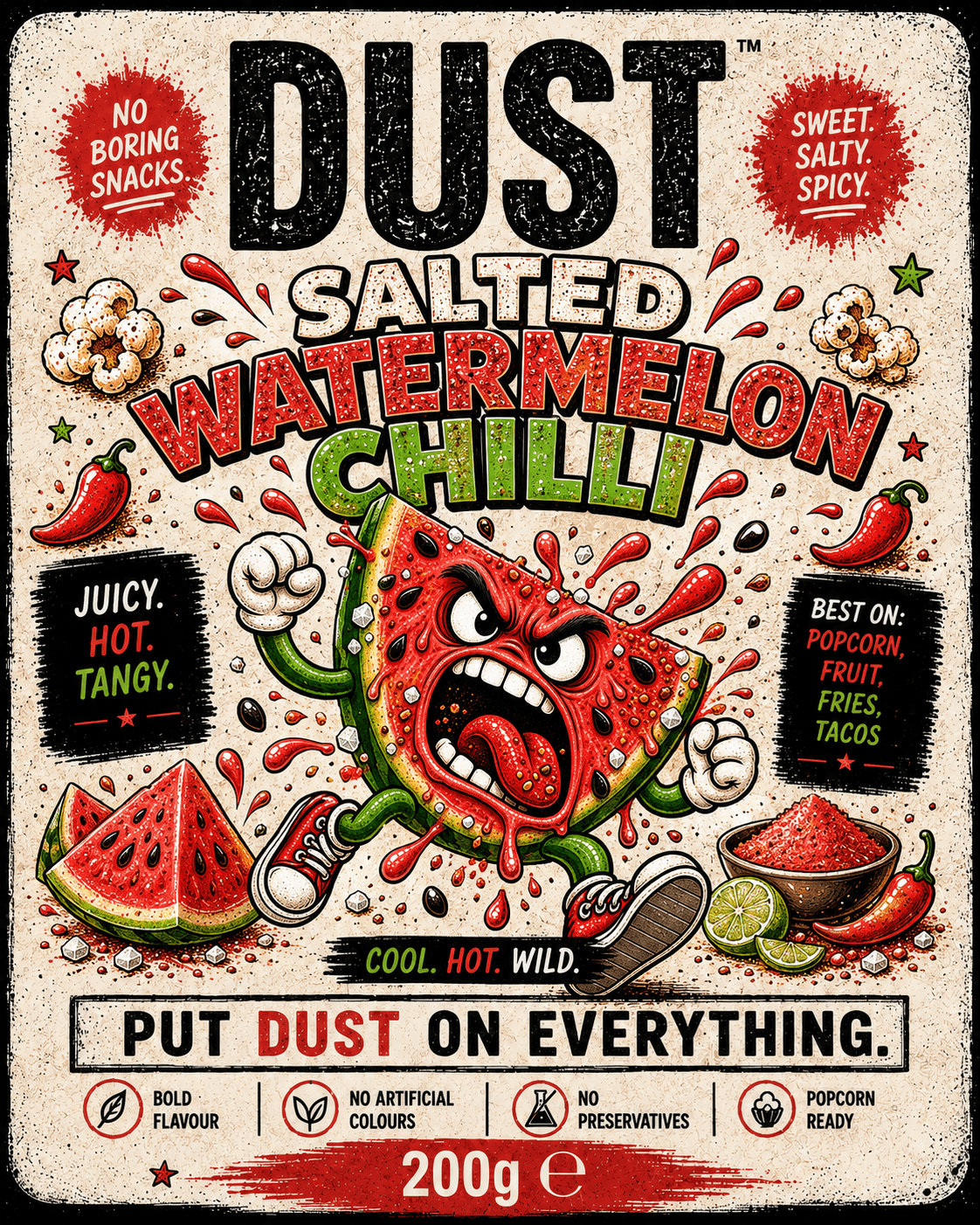 DUST Salted Watermelon Chilli Dessert DUST pouch
