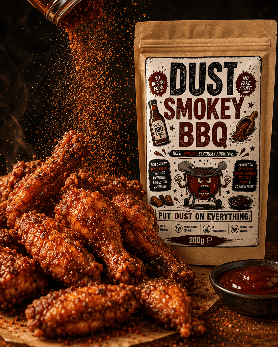 DUST Smoky BBQ on chicken